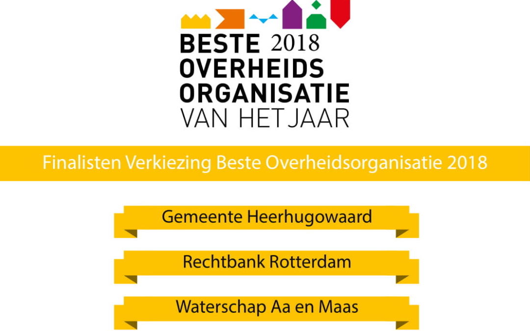 Verkiezing Beste Overheidsorganisatie van het Jaar | Finalisten bekend! | 11 september