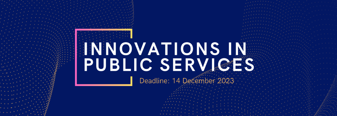 Meld jouw innovatie in publieke dienstverlening aan | deadline 14 december